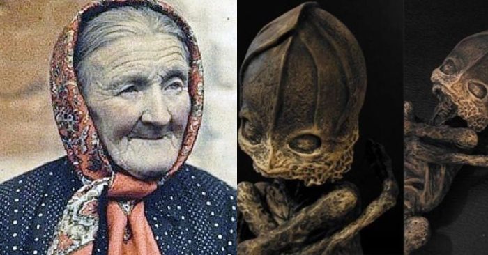 Bí ẩn sinh vật ngoài hành tinh được bà lão Nga nhặt trong nghĩa địa